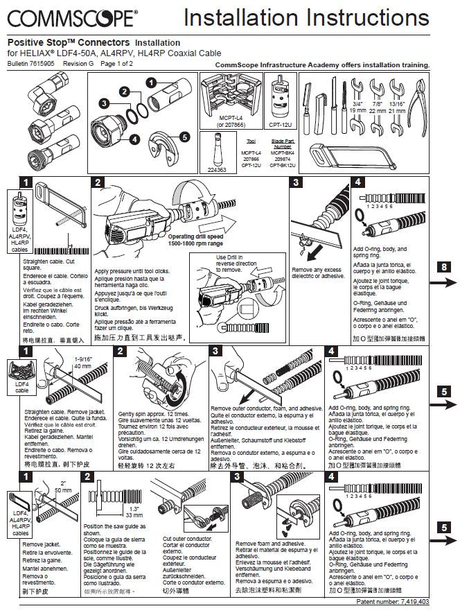 LDF4-50 N-Type "Female" Heliax Coax Plug