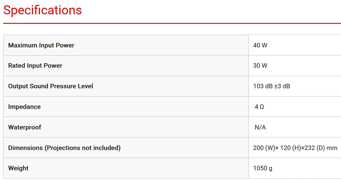 Icom SP-37 Horn Speaker