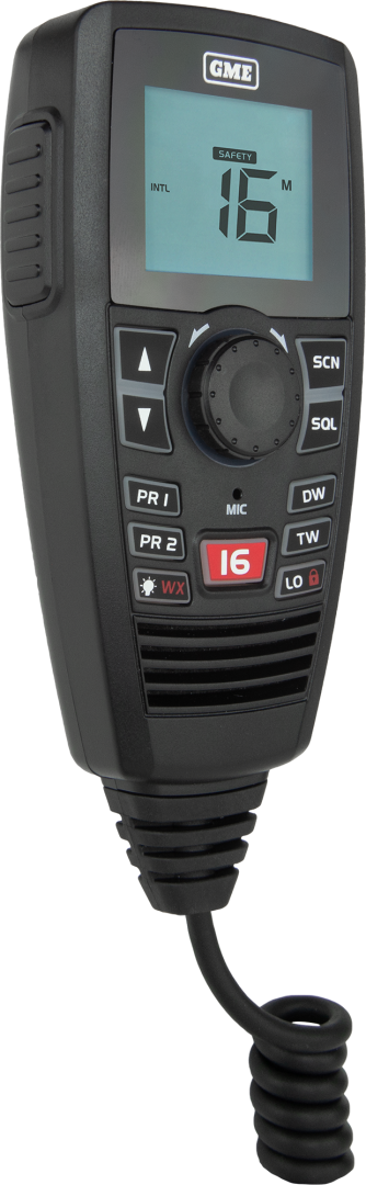 Marine Radio - GME GX750B "BLACK" - VHF Marine Radio