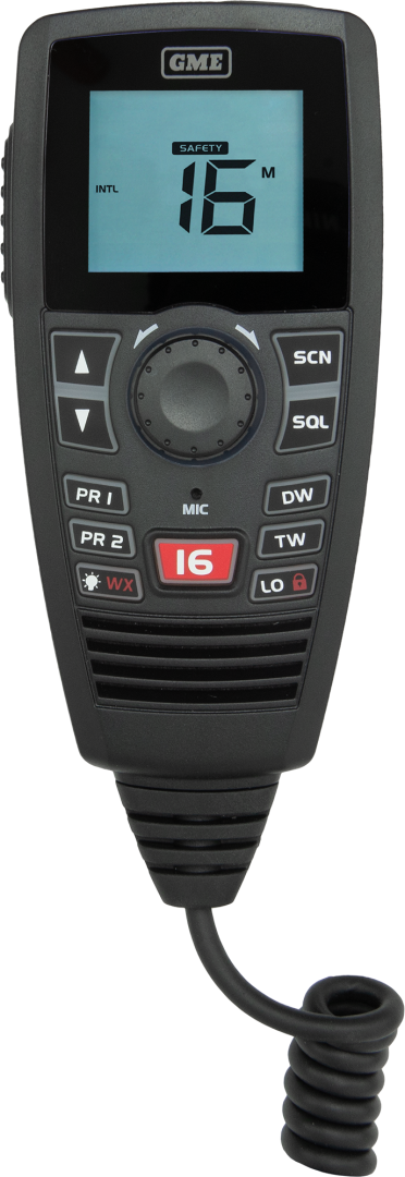 Marine Radio - GME GX750B "BLACK" - VHF Marine Radio