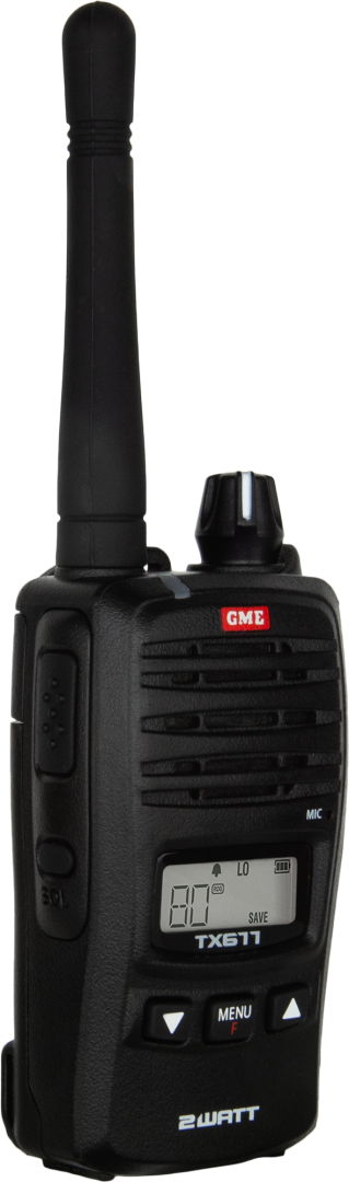 UHF CB - GME TX677 2Watt Handheld Portable Radio - 476-477Mhz