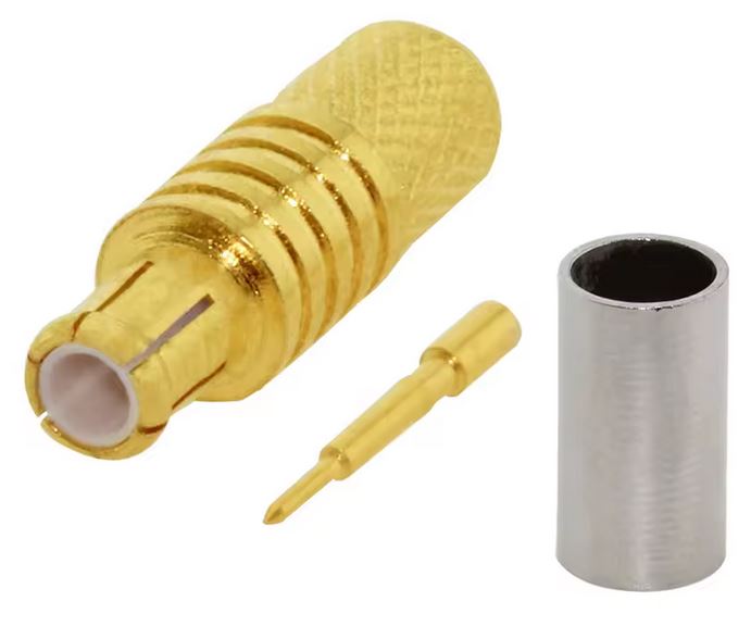 Coax Plug Crimp/Solder MCX Connector to RG58 Cable #74, No74