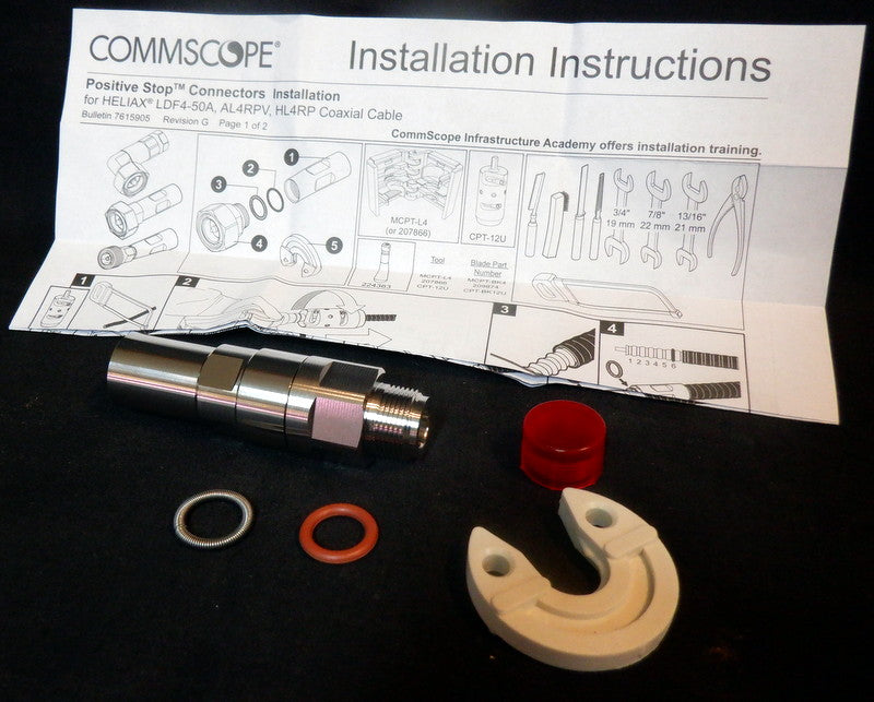 LDF4-50 N-Type "Female" Heliax Coax Plug