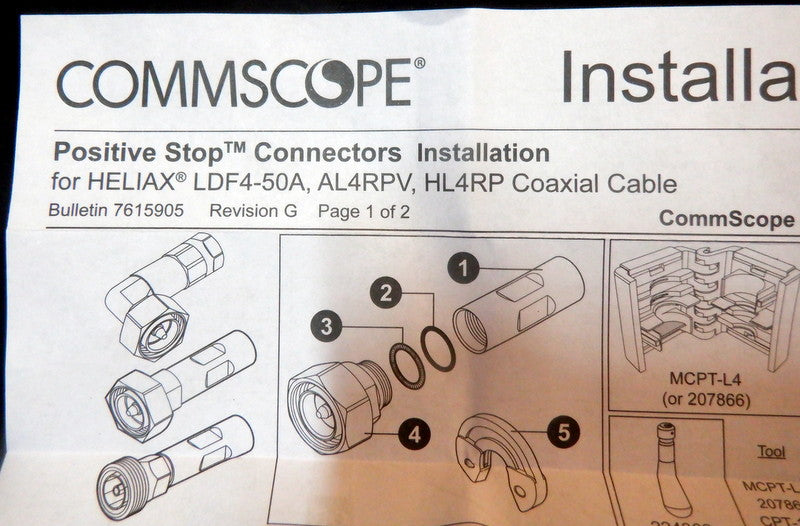 LDF4-50 N-Type "Female" Heliax Coax Plug