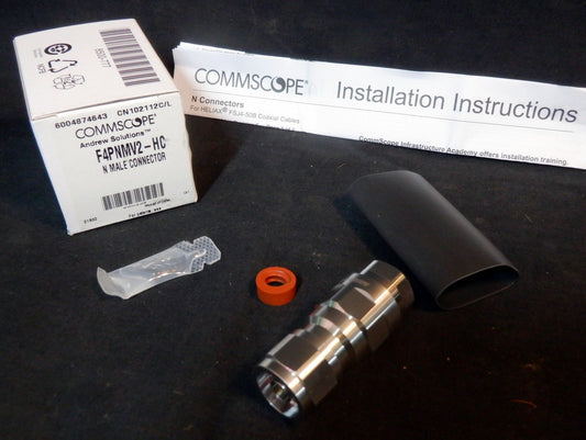 N-Type Male FSJ4-50 Heliax Coax Plug  - W1008