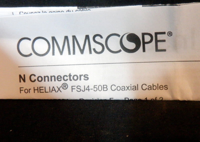 N-Type Male FSJ4-50 Heliax Coax Plug  - W1008