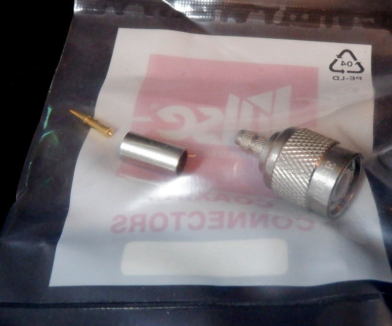 TNC Male Crimp Plug for RG58 Coax